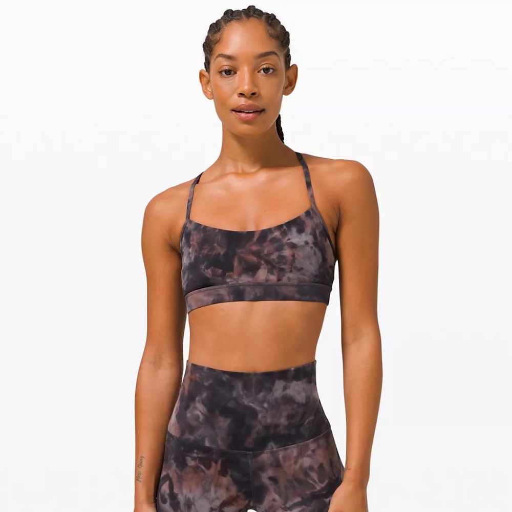 lululemon Flow Y Bra, Diamond Dye, Size 6, NWOT